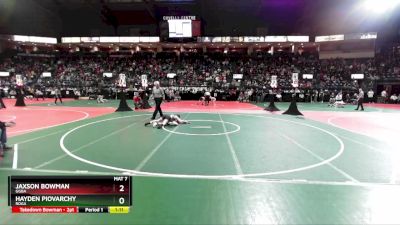 110 lbs Quarterfinal - Jaxson Bowman, GGBA vs Hayden Piovarchy, ROGA