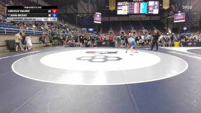 106 lbs Champ. Rd Of 64 - Lincoln Valdez, CO vs John McKay, MI