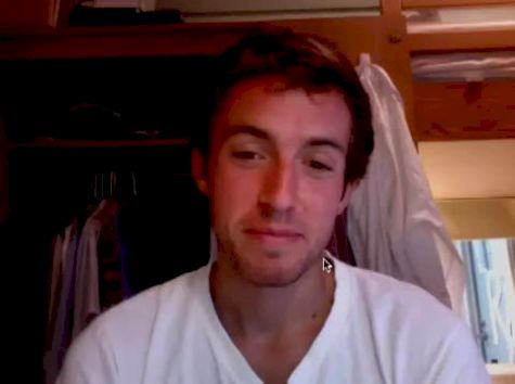 Chris Derrick of Stanford talks before NCAA Championships 2011