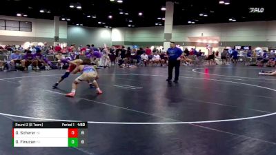 120 lbs Round 2 (6 Team) - Dawson Finucan, Sunbear Wrestling vs Drew Scherer, Bubbletown Mat