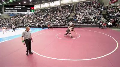 4A 190 lbs Cons. Round 1 - Bridger Johnson, Hurricane vs Owen Curtis, Murray