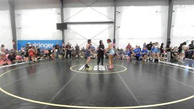 76 lbs Rr Rnd 5 - Adelynn McKenzie, Lady Warriors United - W vs Liliana Alicea, MGW Monkey Business - W