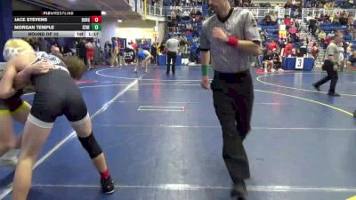 130 lbs Round Of 32 - Jace Stevens, Burgettstown vs Morgan Temple, Seneca Valley