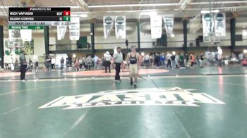 141 lbs Quarterfinal - Nick Vafiadis, Navy vs Elijah Cortez, Spartan Combat RTC