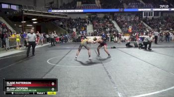 115 lbs Quarterfinal - Elijah Dickson, Greater Heights Wrestling Club vs Slade Patterson, Maize