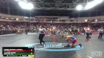 5A 133 lbs Champ. Round 1 - James Rowan Langell, Las Cruces vs Zander Bahri, Piedra Vista High