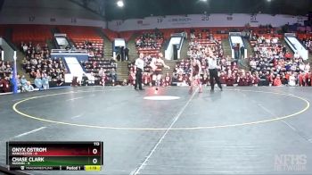 113 lbs Semifinals (8 Team) - Chase Clark, Hudson vs Onyx Ostrom, Manchester