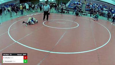 14U Boys - 75 lbs Cons. Round 2 - Cole Szypczak, Bulldog Premier Wrestling Club vs Noah Shultz, Pennsylvania