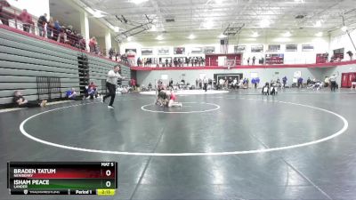 141 lbs Cons. Round 4 - Braden Tatum, Newberry vs Isham Peace, Lander