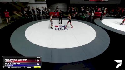 102 lbs Round 2 (10 Team) - Alekzander Espinoza, SDIKWA-GR vs Jack Bankston, KCWA-GR