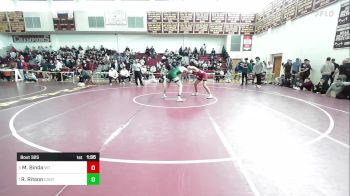 190 lbs Semifinal - Matheus Binda, Whittier vs Ruairi Ritson, Canton