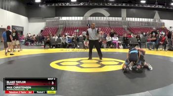 139 lbs Round 1 (8 Team) - Blake Taylor, Dynasty vs Max Christensen, Olympia/Demolition