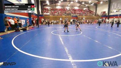 110 lbs Quarterfinal - Michael Dillard, Victory Youth Wrestling vs Aubrie Smittle, Wagoner Takedown Club