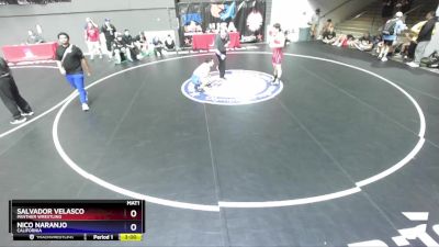 70 lbs Champ. Round 2 - Salvador Velasco, Panther Wrestling vs Nico Naranjo, California