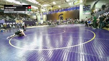 165 lbs Champ. Round 1 - Cruz Paulin, Coeur D Alene vs Bo Thompson, University High