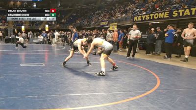140 lbs Consy 5 - Dylan Brown, Yough vs Cameron Shaw, Chartiers-Houston