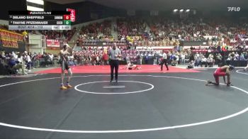 113 lbs Champ. Round 1 - Delano Sheffield, Shawnee Mission Bishop Miege Hs vs Thayne Pfizenmaier, Clay Center Community Hs
