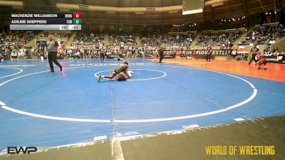 78 lbs Consi Of 16 #2 - Mackenzie Williamson, Nebraska Wrestling Academy vs Adiline Shepperd, Team Conquer Wrestling