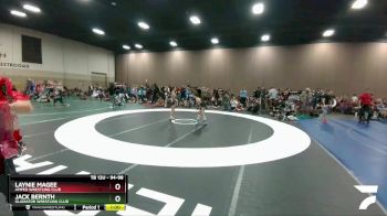 94-98 lbs Round 3 - Jack Bernth, Gladiator Wrestling Club vs Laynie Magee, Amped Wrestling Club