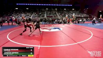 4A-144 lbs Champ. Round 1 - Jameson Siemens, Natrona County vs Charlie Sessions, Star Valley