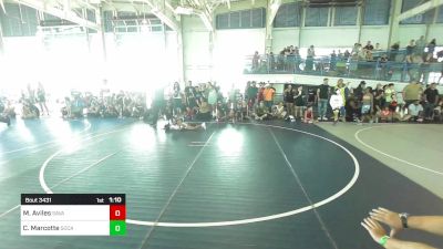 73 lbs Final - Matthew Aviles, Savage House WC vs Cael Marcotte, SoCal Grappling