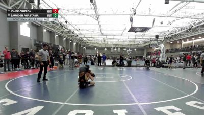 113 lbs Consi Of 8 #1 - Johec Cintron, New Britain vs Saunder Anastasia, Wilton