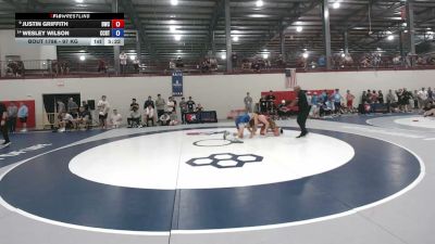 97 kg Cons. Quarters - Justin Griffith, Dragon Wrestling Club vs Wesley Wilson, Central Coast Regional Training Center