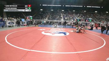 4A-144 lbs Quarterfinal - Luke Reynolds, Natrona County vs Rylee Browen, Thunder Basin High School