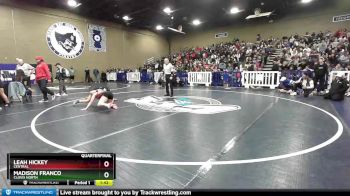 116 lbs Quarterfinal - Leah Hickey, Central vs Madison Franco, Clovis North