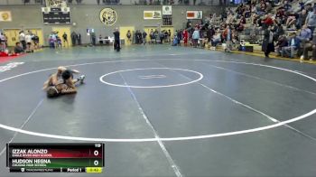 119 lbs Cons. Round 3 - Izzak Alonzo, Eagle River High School vs HUDSON HEGNA, Chugiak High School