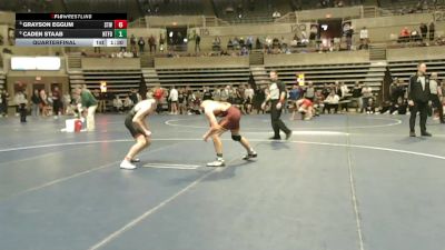 160 Championship Bracket Quarterfinal - Grayson Eggum, Stillwater vs Caden Staab, Northfield