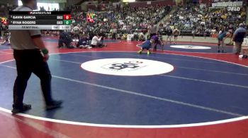 4A 144 lbs Semifinal - Ryan Rogers, Central Arkansas Christian School vs Gavin Garcia, Shiloh Christian School