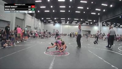 70 lbs Round 2 - Drake Worley, Rabbit Wrestling Club vs Ross Clark, Rabbit Wrestling Club