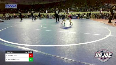 57 lbs Consi Of 4 - Royal Austin, Redskins Wrestling Club vs Kadee McDowell, Noble Takedown Club