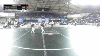 Boys 4A 165 lbs Cons. Round 4 - Asher Haselman, Eastlake vs Michael Mahuika, Wenatchee