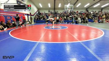 155 lbs Quarterfinal - Addie Bread, Tahlequah Girls HS vs Cailey Turay, Sand Springs HS
