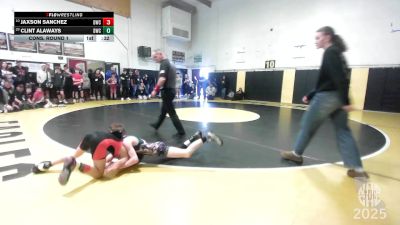 83 lbs Cons. Round 1 - Clint Alaways, Durham Wrestling Club vs Jaxson Sanchez, Delta Wrestling Club