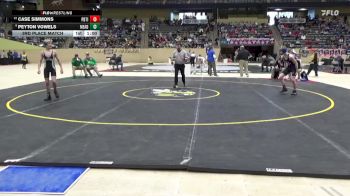 113 lbs 3rd Place Match - Case Simmons, Paducah Tilghman vs Peyton Vowels, Meade County