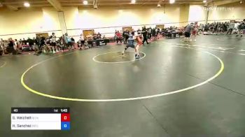 48 lbs Round Of 16 - Gavin Weichelt, Black Fox Wrestling Academy vs Hunter Sanchez, Team Prestige