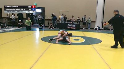 100 lbs Cons. Semis - James Danko, South Hills Wrestling Academy vs Edward Encarnacion III, Headhunters Wrestling Club