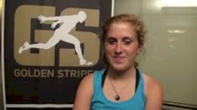 Lindsay Crevoiserat before Dream Mile at 2011 adidas Golden Stripes