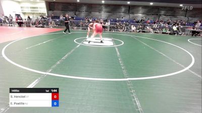 148 lbs Quarterfinal - Sarah Henckel, CT vs Ella Poalillo, NJ