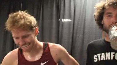 Ben Johnson and JT Sullivan (Stanford) after steeple prelim NCAA Outdoor Track and Field Championships 2011