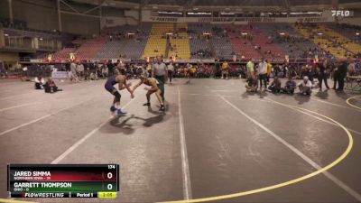 174 lbs Quarters & 1st Wb (16 Team) - Jared Simma, Northern Iowa vs Garrett Thompson, Ohio