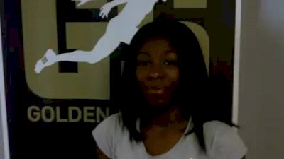 Tianna Valentine before Dream 100 2011 adidas Golden Stripes