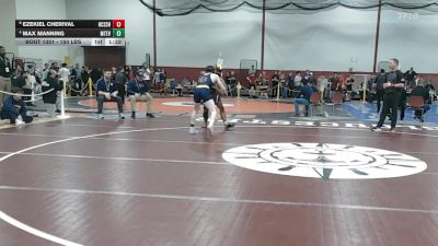 150 lbs Consolation - Ezekiel Cherival, Hampden Charter High vs Max Manning, Mount Everett