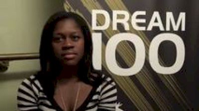 Tynia Gaither before Dream 100 2011 adidas Golden Stripes