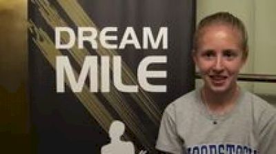 Kayla Beattie before Dream Mile 2011 adidas Golden Stripes