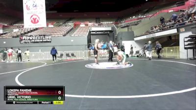 190 lbs Cons. Round 2 - Lokepa Fanene, Temecula Valley High School Wrestling vs Uriel Victorio, Royal High School Wrestling