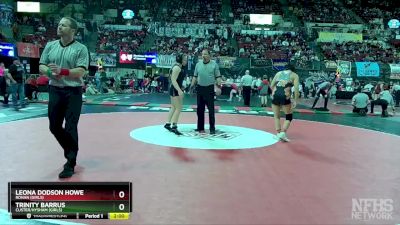 G - 152 lbs Quarterfinal - Leona Dodson Howe, Ronan (Girls) vs Trinity Barrus, Custer/Hysham (Girls)